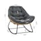 Manhattan Comfort Benson 3-Piece Patio Rocking Chair with Ottoman and Table  in Grey OD-CV024-GY - alternate 4